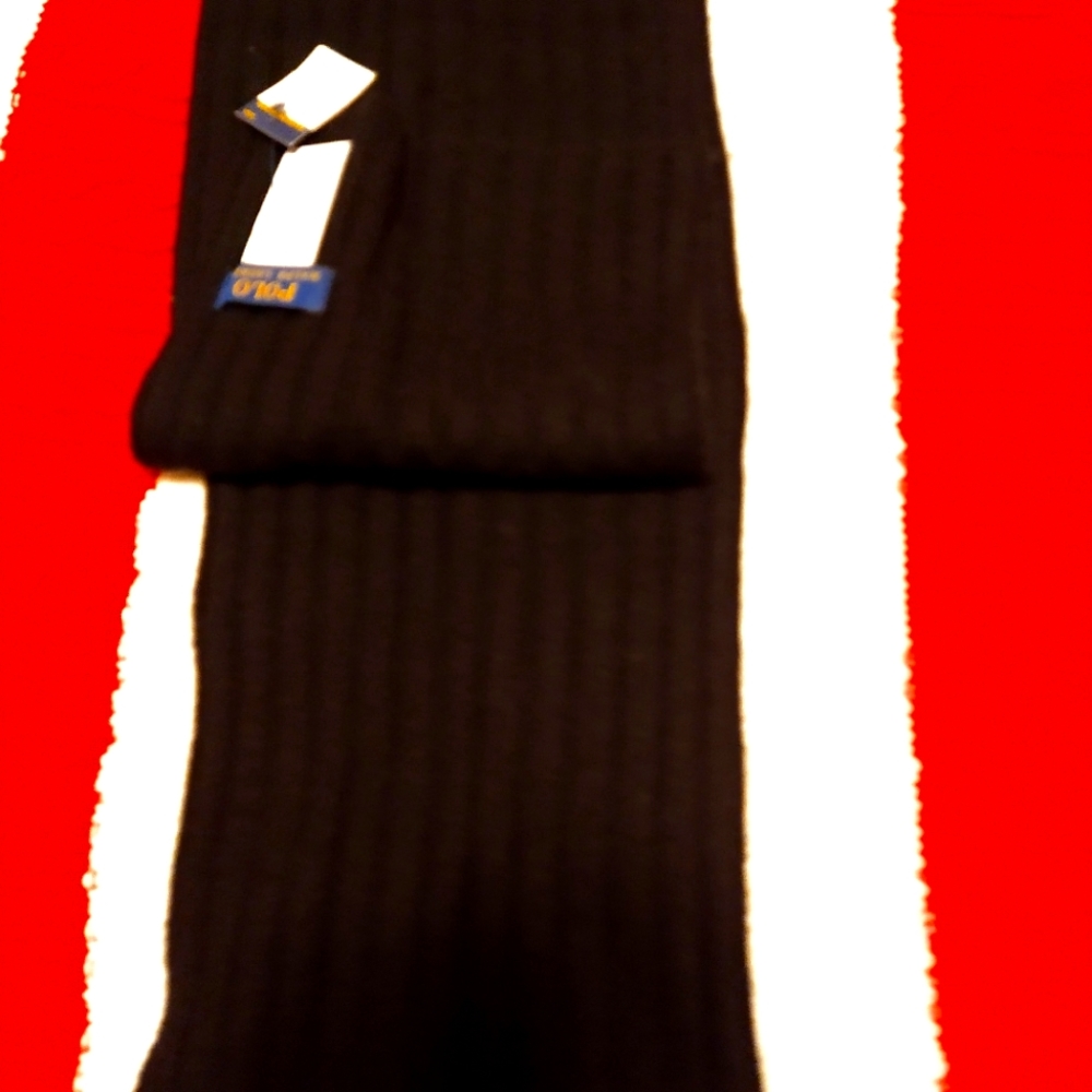 New beautiful Ralph Lauren Polo cashmere scarves Black